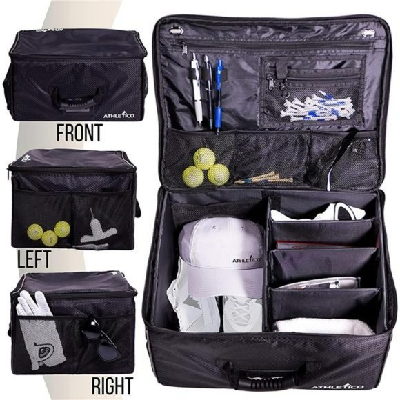 Athletico Golf Trunk Organizer Storage - Car Golf Locker | Collapsible - Picture 1 of 6